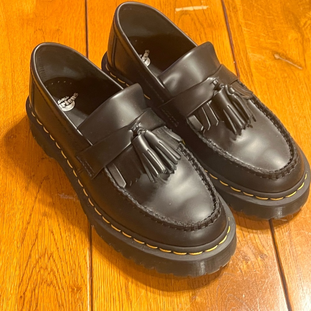 Dr. Martens Black Tassel Loafers